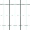 vidaXL Zaun mit Pfosten Gr&uuml;n 1,5 x 10 m Stahl und PVC