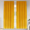 vidaXL Verdunkelungsvorh&auml;nge 2 pcs Senfgelb 140 x 245 cm Samt