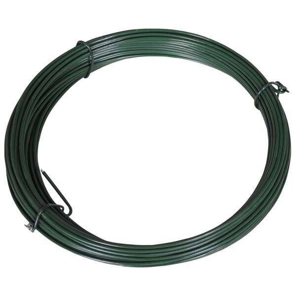 vidaXL Zaun-Bindedraht 25 m 1,4/2 mm Stahl Gr&uuml;n