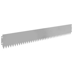 vidaXL Raseneinfassung 10 pcs 103 x 15 cm Stahl Silber