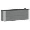 vidaXL Hochbeet Grau 100 x 30 36 cm WPC und Aluminium