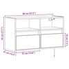 vidaXL TV-Wandschrank mit LED-Beleuchtung Schwarz 80x31x45 cm
