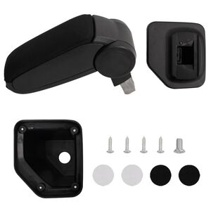 vidaXL Auto-Armlehne f&uuml;r HYUNDAI I20 (2015&ndash;2019) Schwarz 15x32x(40&ndash;52) cm ABS