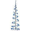 vidaXL LED Weihnachtsbaum mit Kugeln 120 LEDs Warmwei&szlig; 180 cm