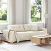 vidaXL Sofa 3-Sitzer Leinen 180 cm