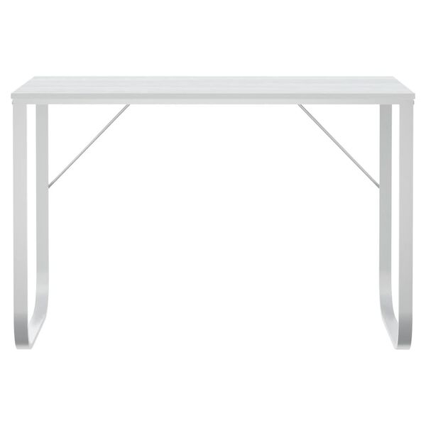 vidaXL Computertisch Wei&szlig; 110x60x73 cm Holzwerkstoff
