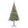 vidaXL K&uuml;nstlicher Weihnachtsbaum Gr&uuml;n 180 cm PVC und Stahl