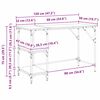 vidaXL Schreibtisch Schwarz Eichen-Optik 120 x 50 x 75 cm