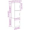 vidaXL Schreibtisch 2 pcs Schwarz Eichen-Optik