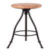 LABEL51 Hocker Jaipur 35x35x46-75 cm Holz/Schwarz
