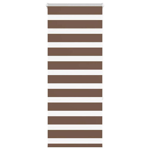 vidaXL Doppelrollo Braun 65x150 cm Stoffbreite 60,9 cm Polyester