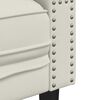 vidaXL Chesterfield-Sessel Creme Samt