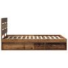 vidaXL Bettrahmen Altholz 135 x 190 cm Massives Kiefernholz