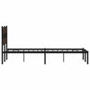 vidaXL Bettgestell ohne Matratze mit Kopfteil Braun Eiche 150x200 cm