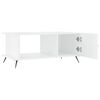 vidaXL Couchtisch Hochglanz-Wei&szlig; 90x50x40 cm Holzwerkstoff