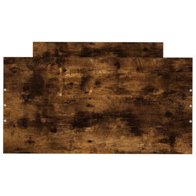 vidaXL Bettgestell Räuchereiche 75x190 cm Holzwerkstoff