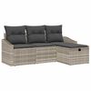 vidaXL Sofa Set 4 stk. Poly-Rattan