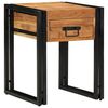 vidaXL Beistelltisch mit Schubladen 40 x 40 x 50 cm Massivholz Akazie