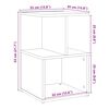 vidaXL Nachttisch Artisan-Eiche 35x35x55 cm Holzwerkstoff