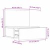 vidaXL Nachttisch Braun 42 x 32,5 x 40 cm Massivholz Kiefer