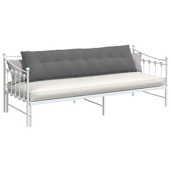 vidaXL R&uuml;ckenkissen Dunkelgrau 200 x 50 cm Mikrofaserstoff