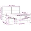 vidaXL Boxspringbett mit Matratze Schwarz 200x200 cm Kunstleder