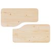 vidaXL Couchtisch 2 pcs Natur Massivholz Kiefer