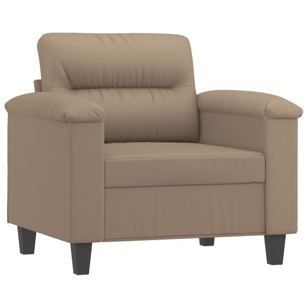 vidaXL Sessel Cappuccino-Braun 60 cm Kunstleder
