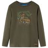 Kinder-Langarmshirt Khaki 92