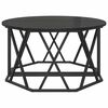 vidaXL Couchtisch Schwarz Eichen-Optik 80 x 80 x 42 cm