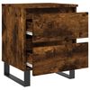vidaXL Nachttische 2 Stk. R&auml;uchereiche 40x35x50 cm Holzwerkstoff
