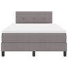 vidaXL Boxspringbett mit Matratze Taupe 120 x 200 cm Stoff