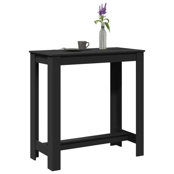 vidaXL Bartisch Schwarz 102x50x103,5 cm Holzwerkstoff