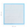 vidaXL Hunde-Toilettenmatten 100 Stk. 60&times;60 cm Vliesstoff