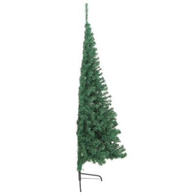 vidaXL Künstlicher Halb-Weihnachtsbaum mit Ständer Grün 180 cm PVC