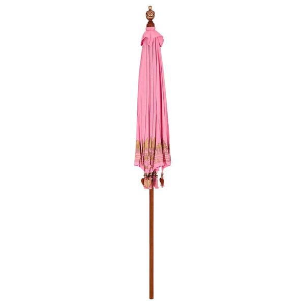 vidaXL Balinesischer Sonnenschirm Rosa 215 x 215 x 260 cm