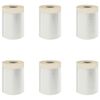 vidaXL Staubschutzfolie mit Klebeband 6 pcs Transparent 30 x 3300 cm