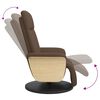 vidaXL Relaxsessel mit Fu&szlig;teil Braun Stoff