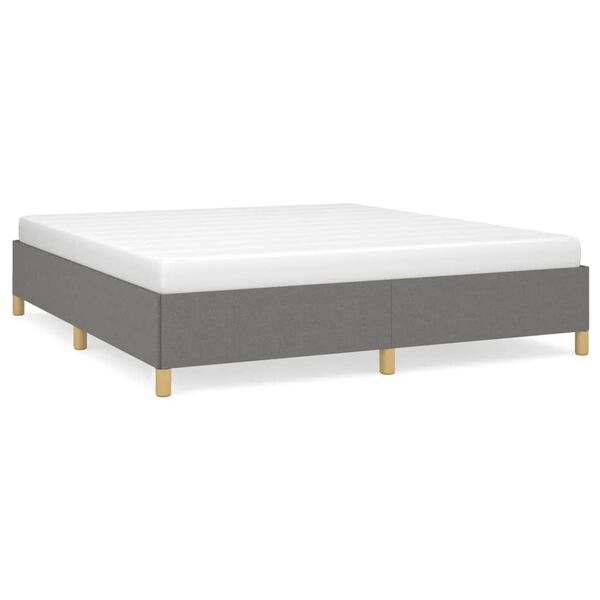 vidaXL Boxspringbettgestell Dunkelgrau 180x200 cm Stoff