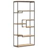vidaXL B&uuml;cherregal 80x30x180 cm Raues Mangoholz