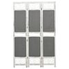 vidaXL 3-tlg. Raumteiler Grau 105x165 cm Stoff