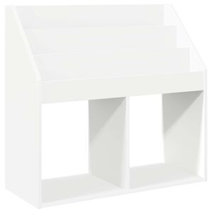 vidaXL Kinderregal mit Speicher Wei&szlig; 72,5 x 29,5 x 69 cm Holzwerkstoff