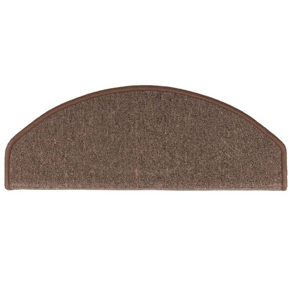 vidaXL Stufenmatten 10 Stk. 65x24x4 cm Kaffeebraun Halbrund Gro&szlig;