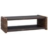 vidaXL Couchtisch Natur 110 x 55 x 35 cm Massives Mahagoni Holz