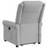 vidaXL Massagesessel mit Aufstehhilfe Wolkengrau Stoff