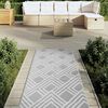 vidaXL Outdoor-Teppich ARAKIL Grau 80x250 cm PP