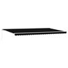 vidaXL Einziehbare Markise Schwarz 600 x 300 cm