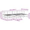 vidaXL Garten-Lounge-Set 7 pcs Wachsbraun Massives Kiefernholz