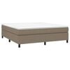 vidaXL Boxspringbettgestell Taupe 160x200 cm Stoff