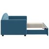 vidaXL Tagesbett Ausziehbar Blau 80x200 cm Samt